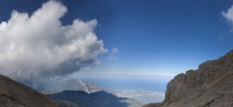 Панорама с вершины Тахталы